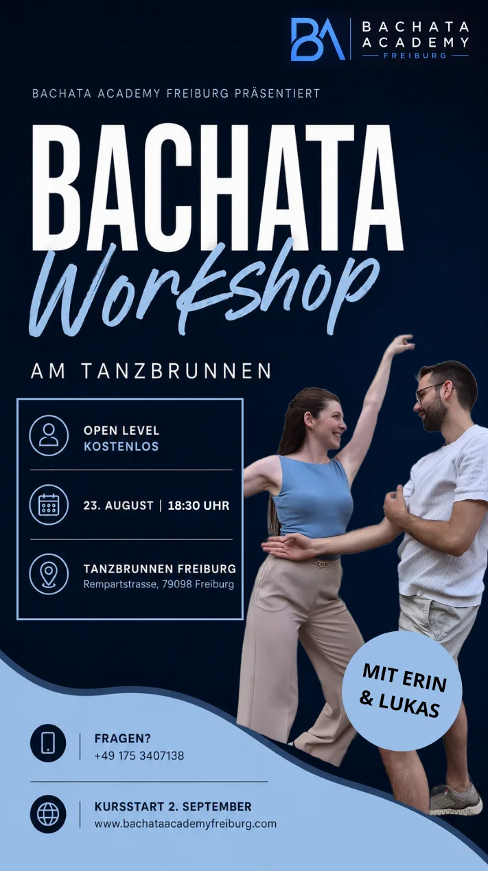 Open-Air Bachata Workshop at Tanzbrunnen Flyer